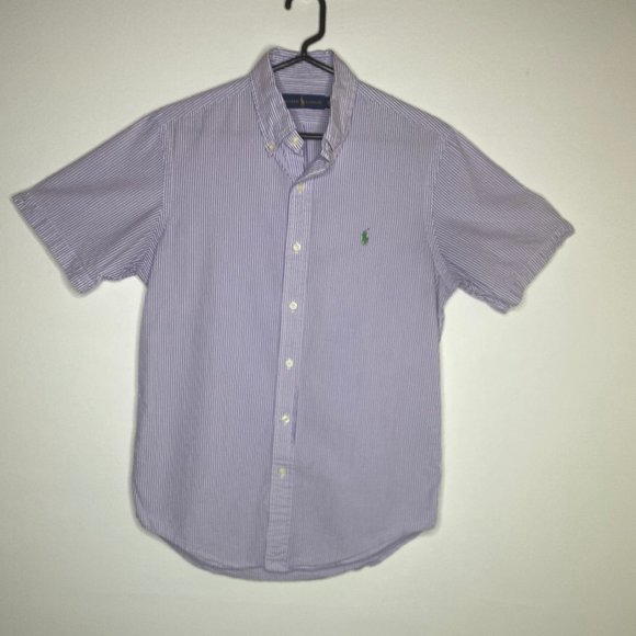 Polo Ralph Lauren Other - Ralph Lauren Men's Lilac & White Seersucker Shirt